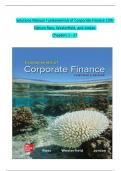 TEST BANK For Corporate Finance, 13th Edition By Stephen Ross, Randolph Westerfield, Verified Chapters 1 - 31, Complete Newest Version