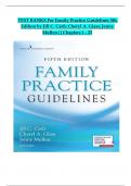 Family Practice Guidelines, 5th Edition TEST BANK by Jill C. Cash; Cheryl A. Glass, Verified Chapters 1 - 23, Complete Newest Version