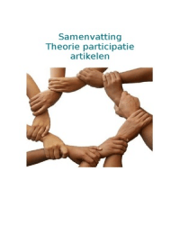 Samenvatting theorie participatie artikelen