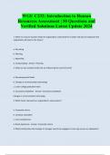 WGU C232: Introduction to Human Resources Assessment | 50 Questions and Verified Solutions Latest Update 2024