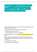 ATI 2019 FUNDAMENTALS PROCTORED EXAM ATI FUNDAMENTALS RETAKE EXAM WITH QUESTIONS AND WELL VERIFIED ANSWERS [GRADED A+] ACTUAL EXAM 100% .