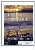 Test Bank For Varcarolis Canadian Psychiatric Mental Health Nursing 3rd Edition By Pollard 2023 | 9780323778794 Chapter 1-35 | Complete with rationals