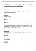 2025 WGU D313 Anatomy and Physiology Assessment | Precise Testing Questions with Full Explanations (westernGU)