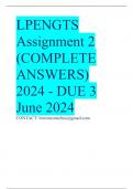 LPENGTS Assignment 2 (COMPLETE ANSWERS) 2024 - DUE 3 June 2024