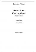 Solutions Manual With TB For American Corrections 9th Edition By Todd R. Clear, George F. Cole, Michael D. Reisig