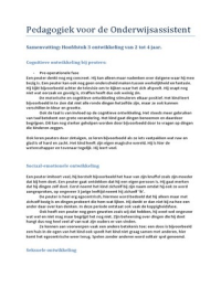 Pedagogiek voor de onderwijsassistent 