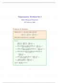 Trigonometry Problem Set I