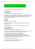 Barney Fletcher Practice Exam 1 Questions & Answers(RATED A)