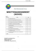 Written assignment with answer sc025 kolej matrikulasi labuan