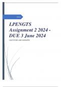 LPENGTS Assignment 2 2024 - DUE 3 June 2024