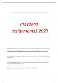 CMY2602- assignments3 2023