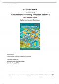 SOLUTIONS MANUAL for Fundamental Accounting Principles, Volume 2 15thCanadian Edition by Larson/Jensen/Dieckmann 