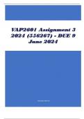 VAP2601 Assignment 3 2024 (556267) - DUE 9 June 2024