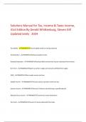 Solutions Manual for Tax