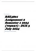 RSE4801 Assignment 2 Semester 1 2024 (705037)