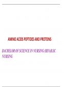 AMINO ACIDS PEPTIDES AND PROTEINS