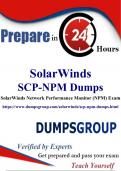 Are you interested in discounts? Enjoy a 20% discount on the SCP-NPM Official Guide at DumpsGroup!