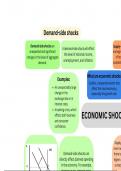 A level Economics (AQA) Supply-side & demand-side shocks revision notes