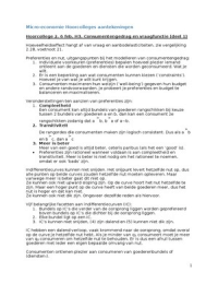 Micro-economie samenvatting