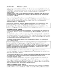 Samenvatting IPW II: Comparative Government and Politics