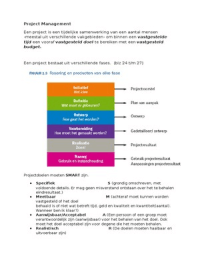 Samenvatting project management jaar 1 