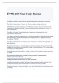 ENWC 201 Final Exam Review 2024