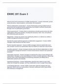 ENWC 201 Exam 3 Questions and Answers 