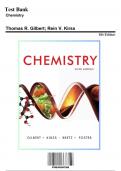 Test Bank for Chemistry, 6th Edition by Gilbert, 9780393697308, Covering Chapters 1-26 | Includes Rationales