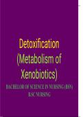 Detoxification Metabolism of Xenobiotics