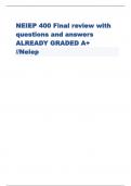 NEIEP 400 Final review with  questions and answers  ALREADY GRADED A+  //Neiep  What material should be used for seating brushes - CORRECT ANSW-Sandpaper If the readings obtained with your meter appear to  be inaccurate what should you do - CORRECT ANSWC