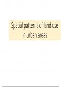 spatial patterns on land use in urban areas