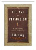 Summary The Art of Persuasion by Bob Burg
