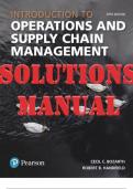 Introduction to Operations and Supply Chain Management 5th Ed Cecil_INSTRUCTOR’S SOLUTIONS MANUAL.._ (INCLUDES DOWNLOAD LINK FOR EXCEL SPREADSHEET SOLUTIONS)