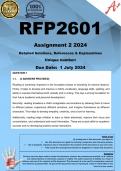 RFP2601 Assignment 2 (COMPLETE ANSWERS) 2024 - DUE 1 July 2024