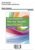 Test Bank for Psychiatric-Mental Health Nursing, 8th Edition by Videbeck, 9781975116378, Covering Chapters 1-24 | Includes Rationales