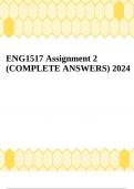 ENG1517 Assignment 2 (COMPLETE ANSWERS) 2024