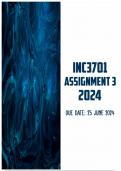INC3701 Assignment 3 2024 | Due 25 June 2024