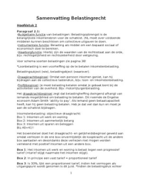 Samenvatting inleiding belastingrecht