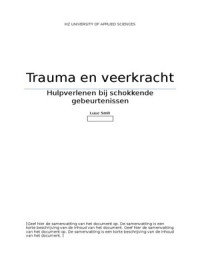 Trauma en veerkracht