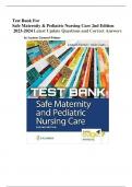 Safe Maternity & Pediatric Nursing Care 2nd Edition