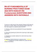 RN ATI FUNDAMENTALS OF  NURSING PROCTORED EXAM  2024 WITH NGN//ATI RN  Fundamentals QUESTIONS AND  ANSWERS WITH RATIONALE A nurse on a med-surg unit has received change-of-shift report &  will care for 4 clients. Which of the following client's needs m