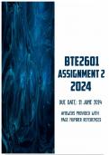 BTE2601 Assignment 2 2024 | Due 21 June 2024