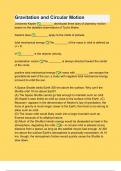 Gravitation and Circular Motion with 100% Correct Answers