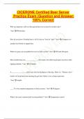CICERONE Certified Beer Server Practice Exam |Question and Answer| 100% Correct