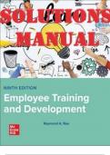 Employee Training & Development 9th Edition by Raymond Andrew_SOLUTIONS MANUAL