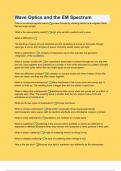 Wave Optics and the EM Spectrum with 100% Correct Answers