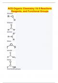 ACS Organic Chemistry I & II Reactions Reagents, and Functional Groups