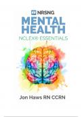 Mental Health NCLEX Essentials NRSNGcom