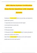 ABYC Marine Systems Certification Exam Review Questions with complete Answers
