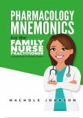 Pharmacology Mnemonics for the Family Nurse Practitioner